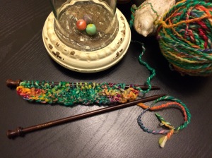 Day 48: * Knit, Knit, Knit in the back, Purl * repeat